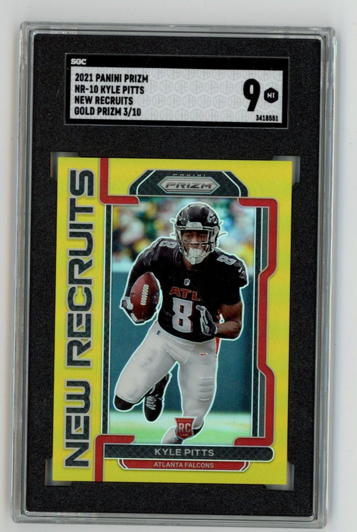 Kyle Pitts Panini Prizm New Recruits #NR10 Gold