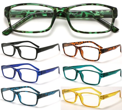 Ultraleichte Lesebrille Classic Flat Top Rechteck Federscharnier Gestell R295-1