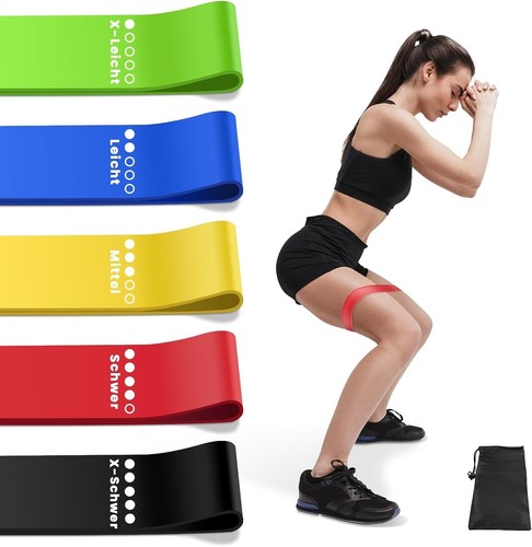 Resistance Bands Exercise Sports Loop Fitness Home Gym Yoga Latex Set Or Singles