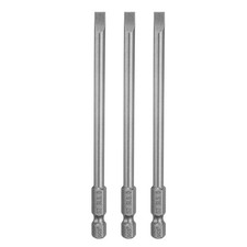 3pcs SL5.0 Slotted Screwdriver Bits 4" Long Magnetic Head Screw Driver Drill Bit