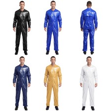Mens One Piece Warehouse Mechanic Safety Jumpsuit Garages Bodysuit Dustproof