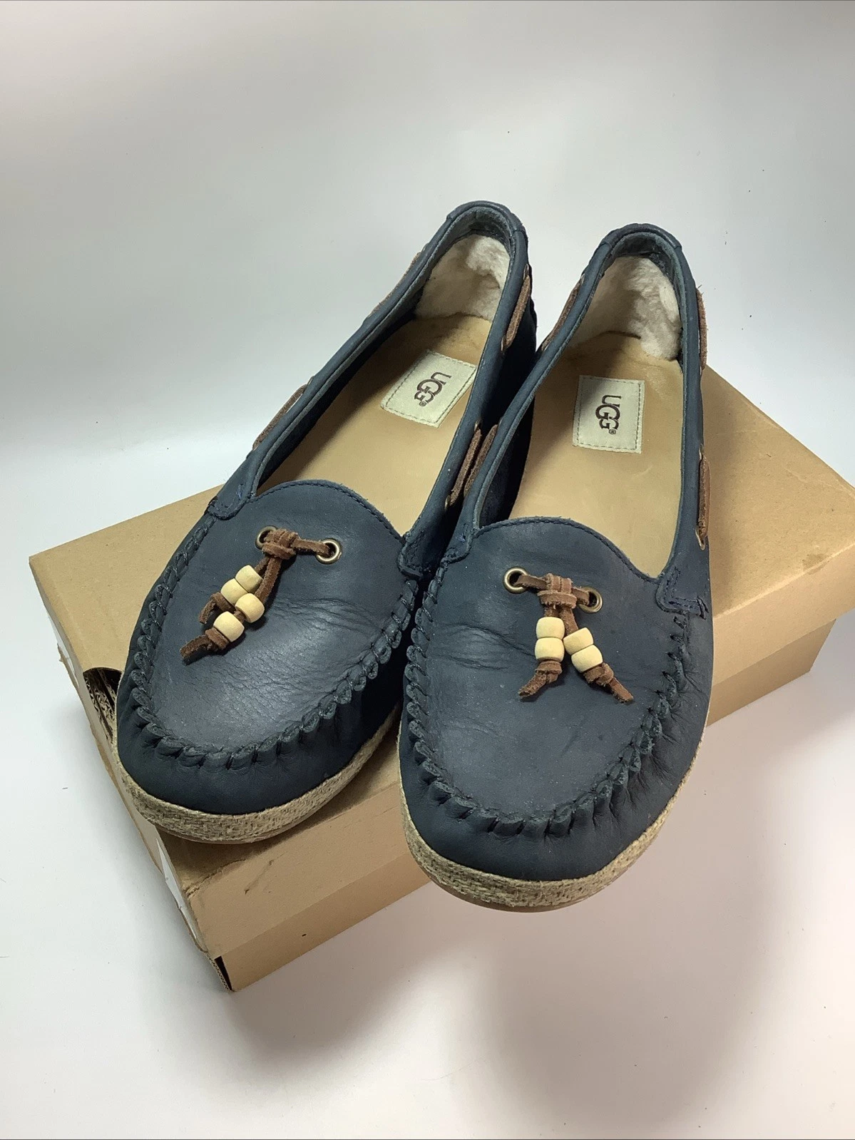 Mocassini donna UGG Australia Suzette taglia 8 5 blu UK