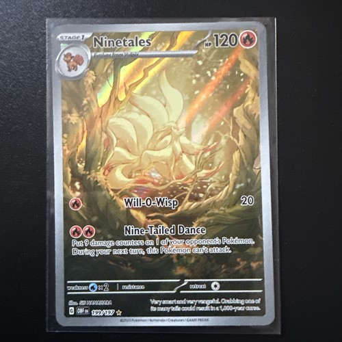 Pokémon TCG Ninetales Obsidian Flames Card 199/197