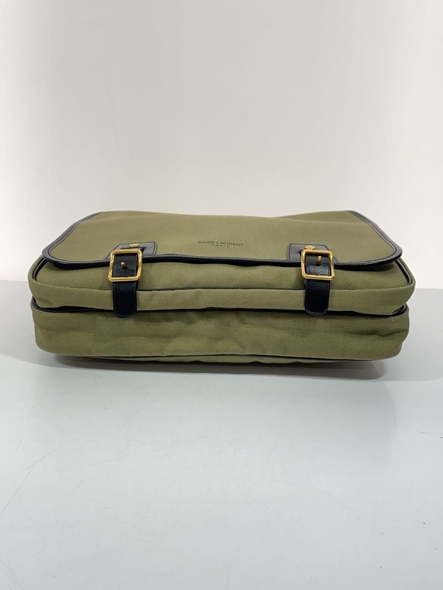 BORSA A TRACOLLA SAINT LAURENT tinta unita kaki 711429 usata