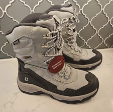 Swiss Tech Women's Sz 7 Gray Waterproof 3M 400 Gram Thinsulate Seam Sealed Boot 