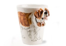 Blue Witch Handmade Coffee Mug St Bernard - A Great Gift for Dog Lovers!