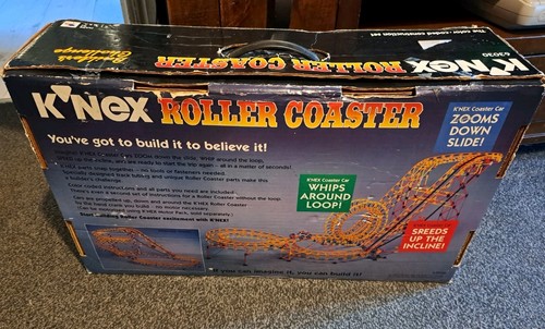 Vintage K'NEX Roller Coaster Building Set (Model #63030) 1995 100% complete - Picture 2 of 6