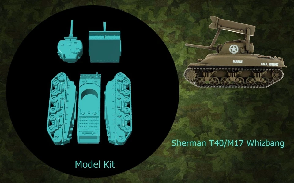 Kit maqueta para montar y pintar - Vehículo militar .  Sherman Whizbang   - 1/72 - Imagen 3 de 3