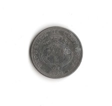 1982 Costa Rica - 2 Colones - 100 - Stainless Steel - 4.2g