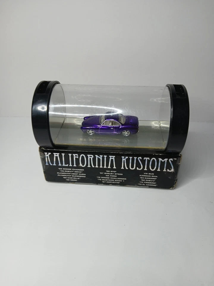 Hot Wheels Kalifornia Kustoms Karman Ghia 1:64 Modelo de coche metálico fundido a presión NUEVO Foto 3 de 4