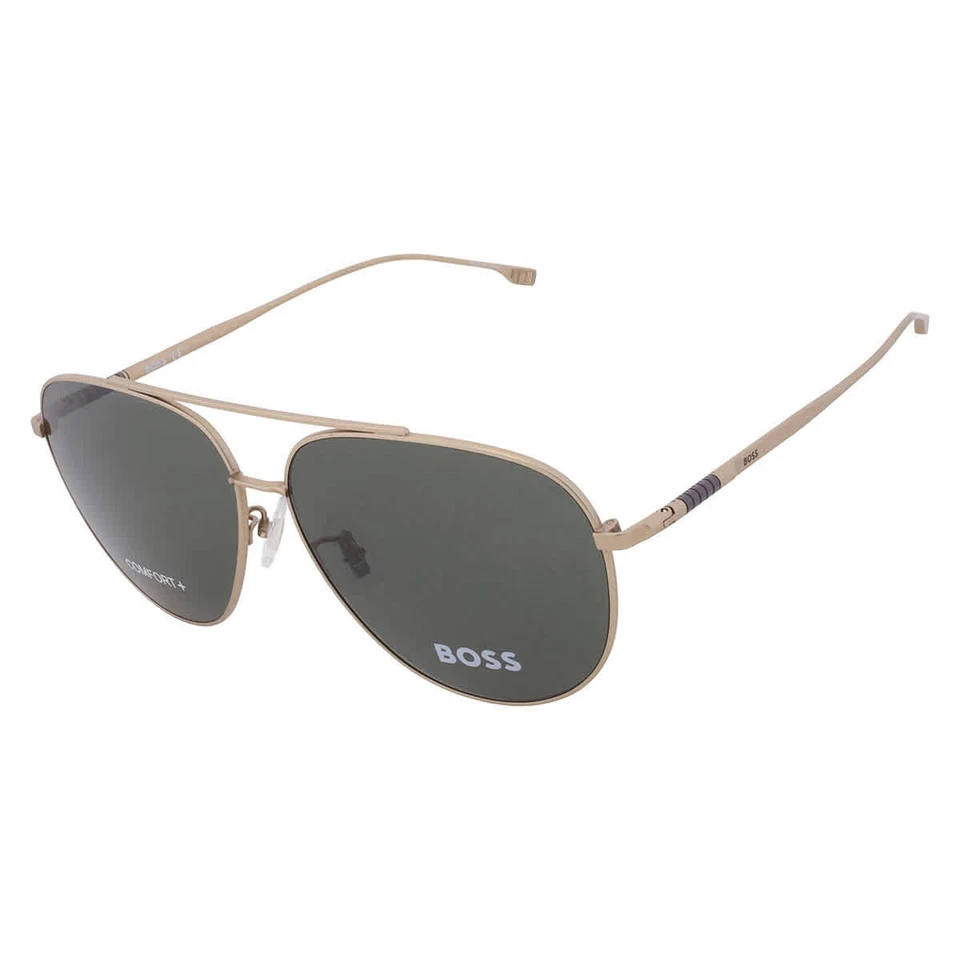 Gafas de sol Hugo Boss Green Pilot para hombre BOSS 1296/F/S 0AOZ/QT 63 BOSS 1296/F/S Foto 3 de 4