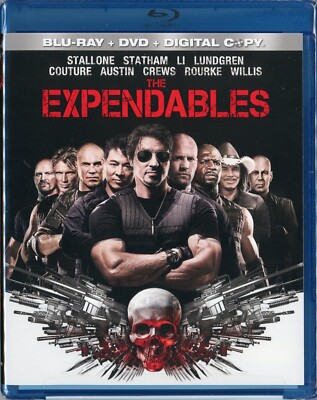 THE EXPENDABLES (Blu-ray/DVD, 2010, Digital) w/ Slipcover BRAND NEW Sealed