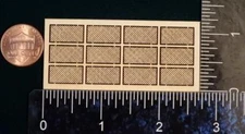 12 - N Scale 4’ x 8’ Lattice Sheets Laser Board Construction Building Material