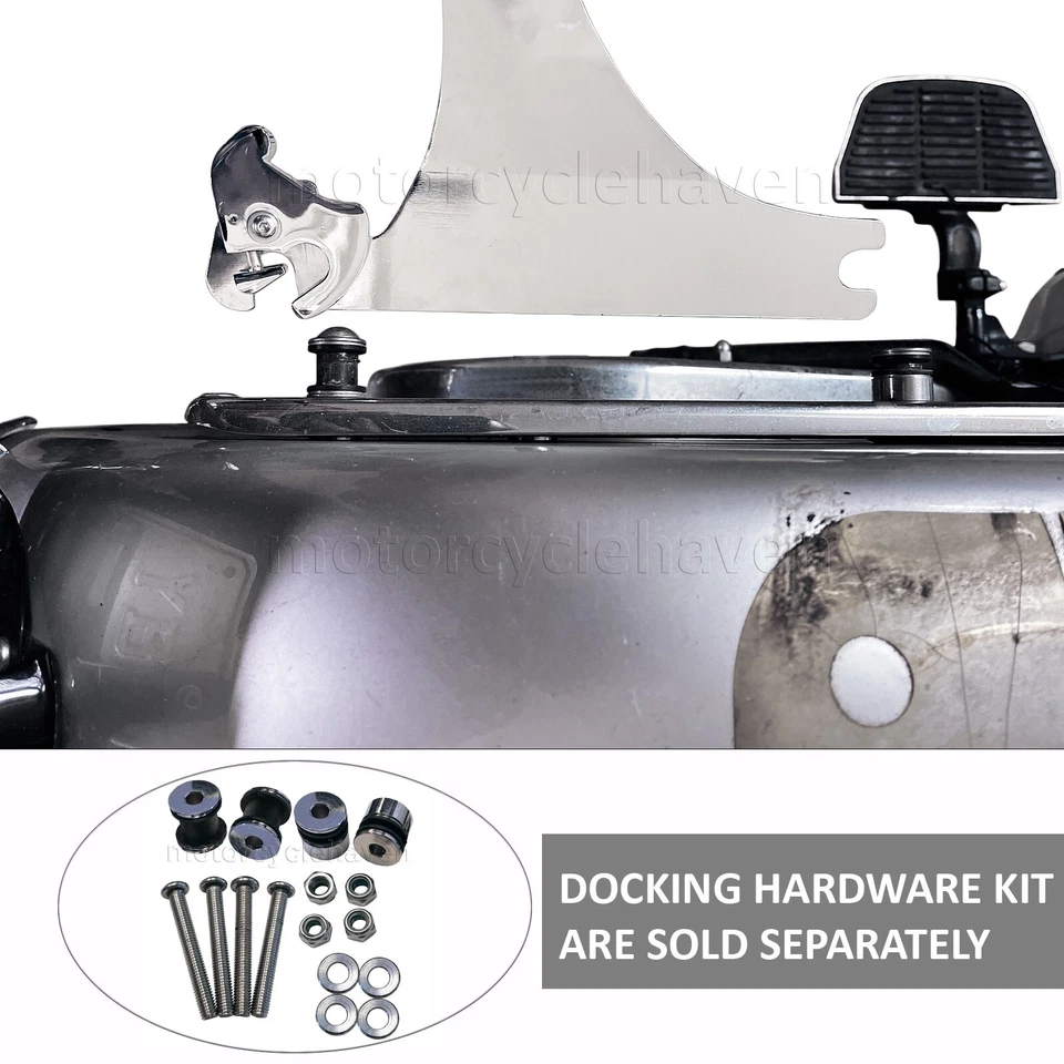 Passenger Backrest Sissy Bar for 1984-up Harley Davidson Softail (Stock Tire) - Image 2 of 4