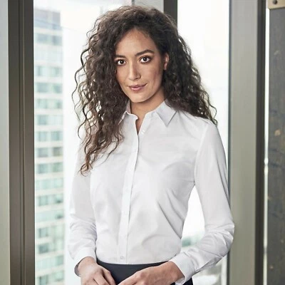 BROOK TAVERNER Camicia donna classica manica lunga leggera taglie forti 32-58