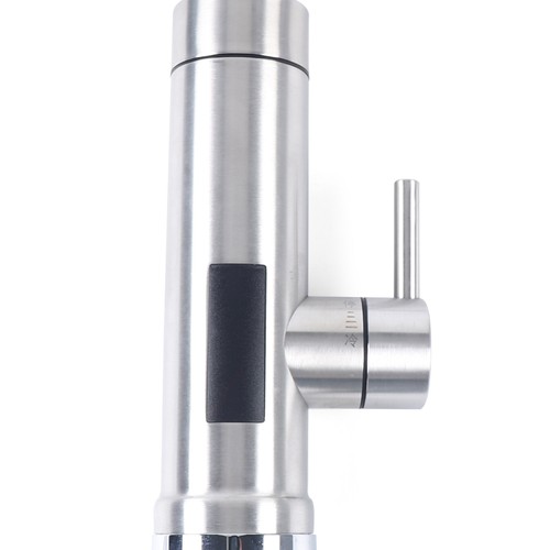 Elektrische Instant Heizung Wasserhahn 360° Drehbar LED Küche Armatur Edelstahl - Bild 8 von 12