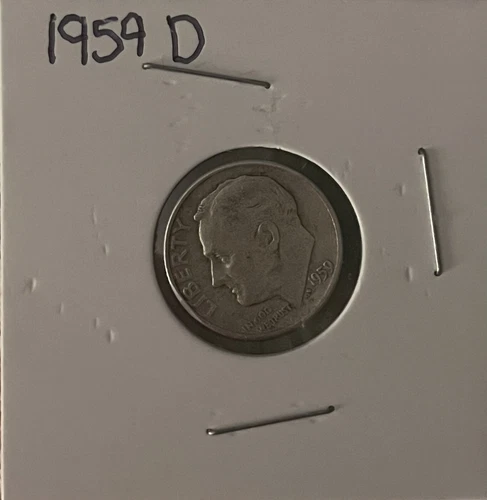 1959 D Roosevelt Silver Dime, Good Album Filler