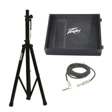 Peavey PV15M 15" 2-way 1000-Watt Peak Floor Monitor Speaker w/ Handle  Stand 