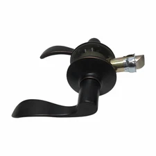 Kwikset Bed and Bath Doorknobs Ashfield Levers in Venetian Bronze Preowned