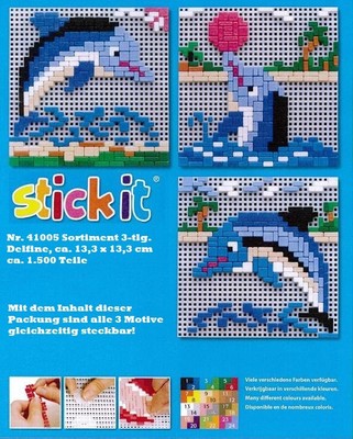 Mini Stecksystem Sortiment Delfine 3-tlg. ca. 1.500 Teile Nr. 41005 