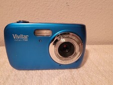 Vivitar Vivicam 7122 Digital Camera 7.1 MP Blue HD 4X Zoom Untested for parts