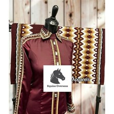 Western Showmanship Horsemanship Pleasure Show Shirt and Matching Show pad 34x40