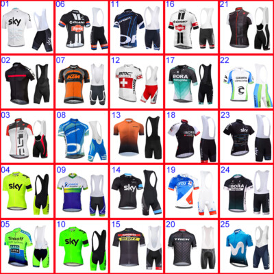 Herren Radtrikot Set Rennrad Kurzarm Trikot Radbekleidung Sets