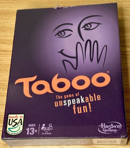 Taboo The Game of Unspeakable Fun! Unopened/Sealed Game 4+ Players Ages 13+ New