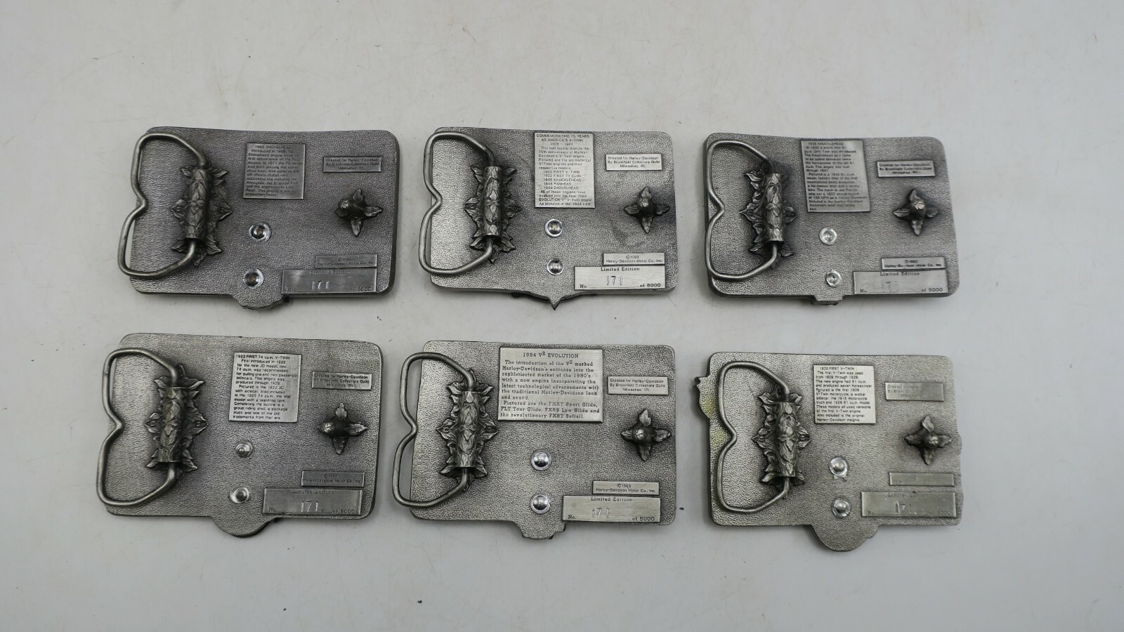 1983 75th Brookfield Harley Davidson Knucklehead Engine Motorcycle Belt