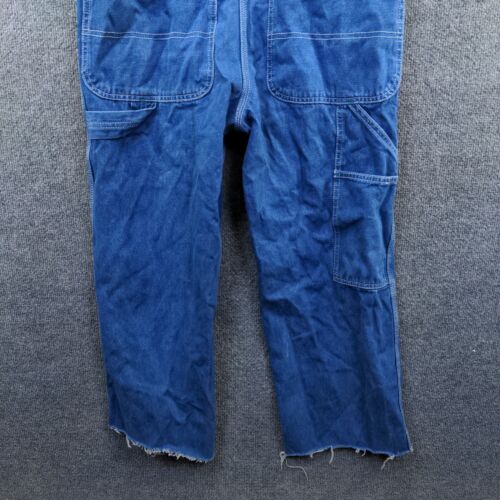Liberty Men's Carpenter Denim Bib Overalls Coveralls Blue 34x25 Workwear - Picture 7 of 11