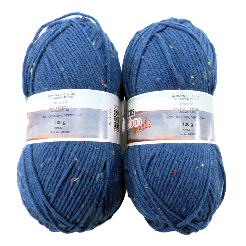 Lote de 2 Patones Canadiana Tweeds Tejer Peor Tricot Modo Hilo #6195 Lote 21 Foto 2 de 4