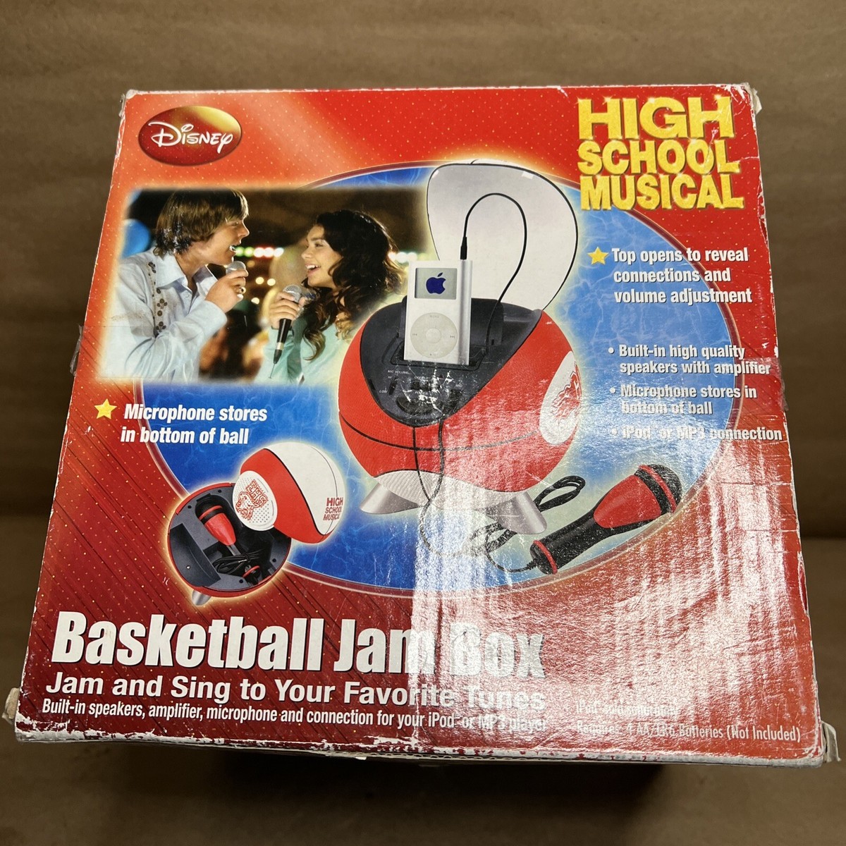 Disney High School Musical Basketball Jam Box Speaker Microphone