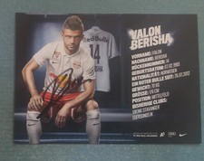 AUSTRALiA NUEVO 2022/23 MELBOURNE CiTY KOSOVO 'A' VALON BERiSHA - TARJETA FIRMADA A MANO 2