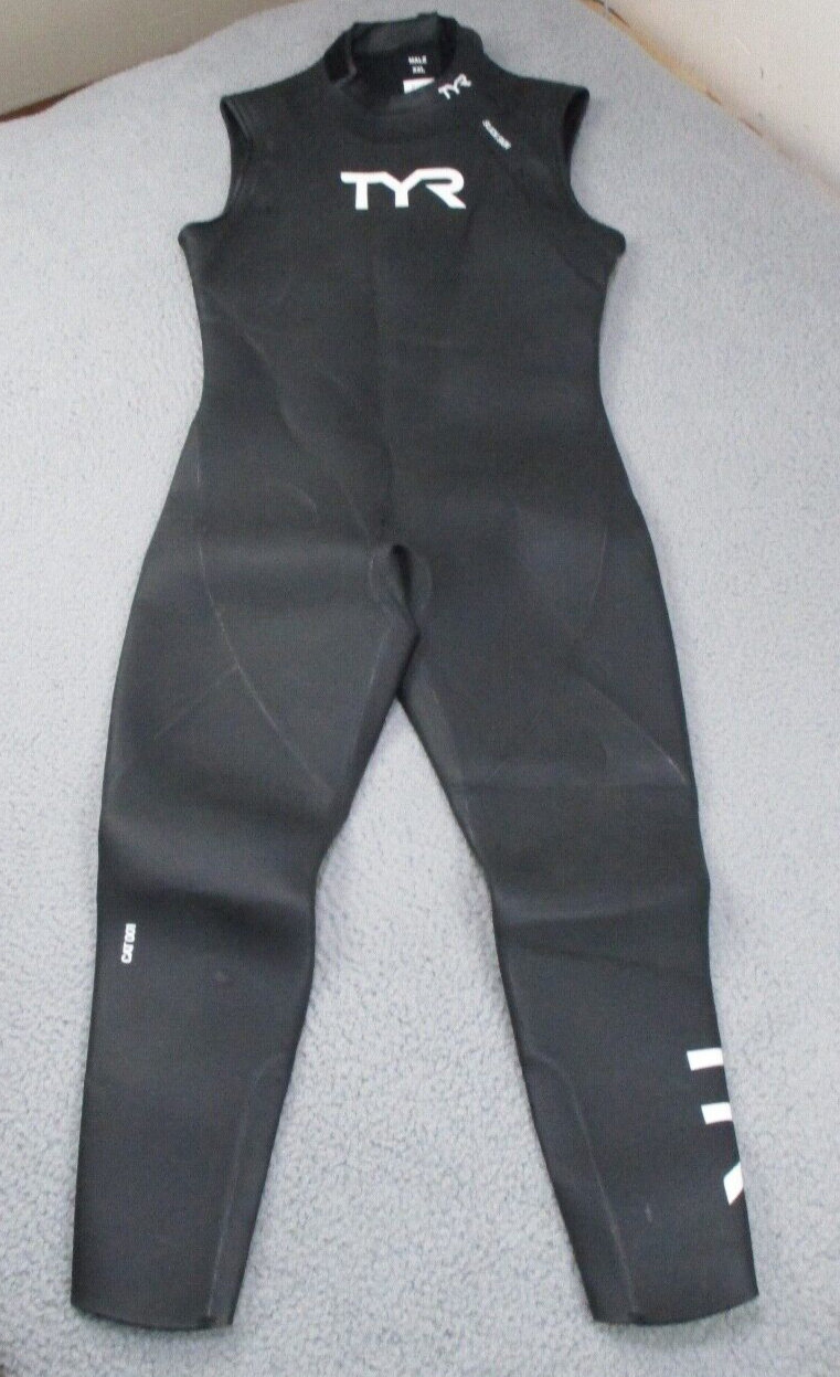 TYR Hurricane Category 1 Wetsuit Black Mens XXL Sleeveless Slick Skin eBay