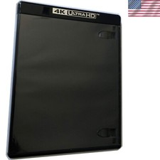 4K UHD Black Replacement Case Holds 3 Discs - Perfect for Filmmakers