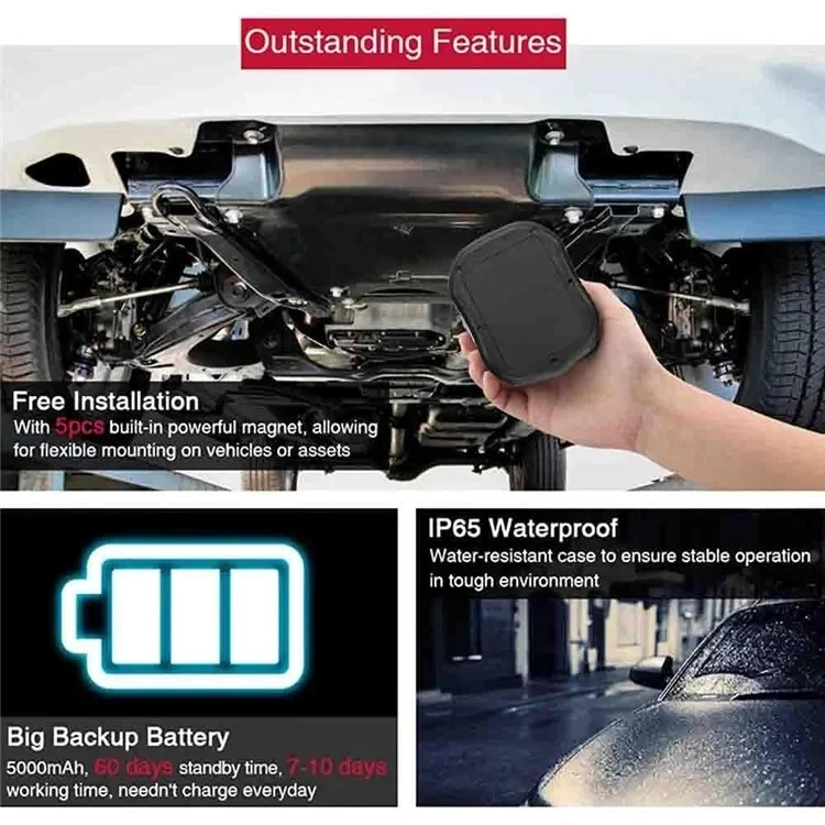 GPS TKSTAR TK905 Tracking Tag Voiture Locator aimant Magnétique Tracker SIM 4G - Photo 2/4