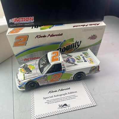 Rare* Kevin Harvick #2 Bounty Autographed 2009 Super Truck 1/24 Diecast