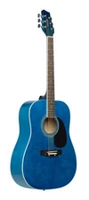 Stagg Dreadnought Acoustic Guitar-Blue