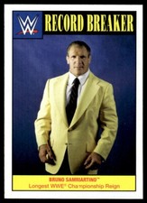 2016 Topps WWE Heritage Record Breakers Bruno Sammartino #1 Insert