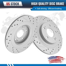 Rear Drilled Brake Rotors Pair 2 for Mitsubishi Outlander Sport 2.0L 2.4L