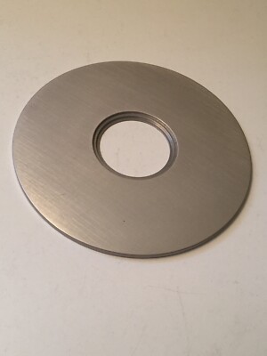 Aluminum Round 118mm Stage Plate Insert for Inverted Microscopes 3mm Thick