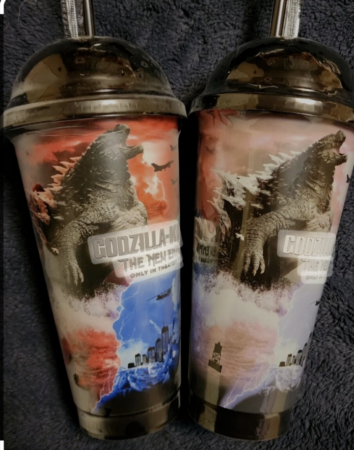 Godzilla vs Kong New Empire Color Changing Soda Cup & Straw Circle K Cinemark | eBay