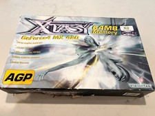 Xtasy nvidia geforce 4 mx 420 64mb AGP Graphics Card - New (box Damaged)