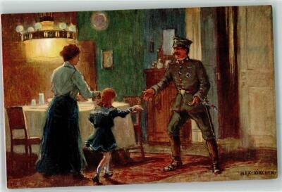 39423567 - Auf Urlaub Soldat sign.Alex Kircher SVD Nr.4211-3 Kuenstler