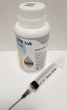 DTF White Ink 250ml, Digital Transfer Film PET Pigment Ink for EPSON, Cold Peel