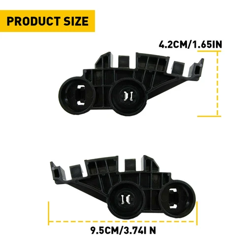 For Chrysler 300 2011-2020 Front Left & Right Bumper Support Brackets Set - Picture 4 of 12