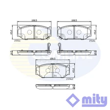 Fits Suzuki Swift 2010- 1.2 1.6 Brake Pads Set Front Mity 5581071L02