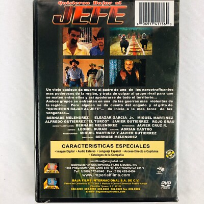 DVD QUISIERON BAJAR AL JEFE BERNABE MELENDREZ ELEAZAR GARCIA