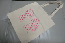 Cotton Canvas Tote Bag Traveling Beach Shopping Bag 15.5" x 14.5" NEW