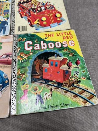 Little Golden Books Children's Disney Sesame St. Vehicles Vintage Hardback Lot 9 - Foto 6 di 13